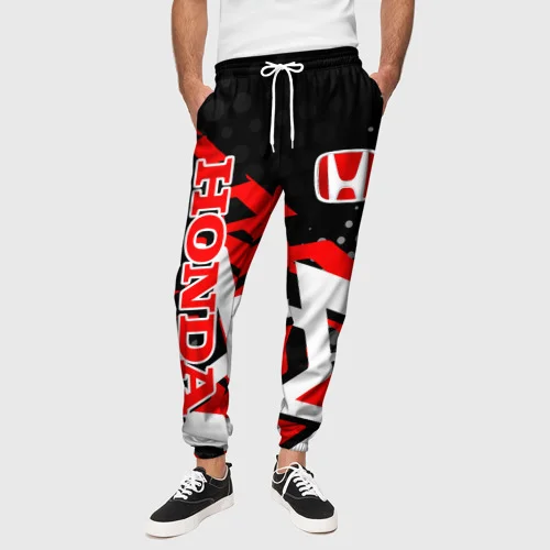 

New Off-Road Motorcycle Riding Women's Honda Geometric PrintingSport Pants Spring/Summer Outdoor Men's Long Pants Trousers