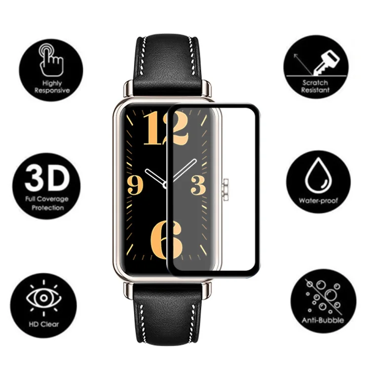 2 uds. Protector de vidrio suave curvo para Huawei Watch Fit 2 película protectora de pantalla completa Huawei Huawey Fit2 accesorios para Smartwatch