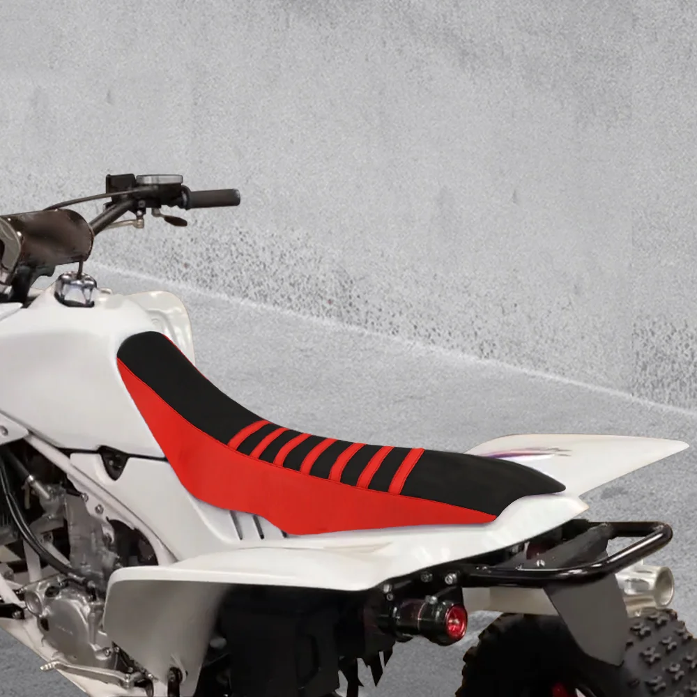 Motorcycle Non-Slip Seat Cover Fit For Honda Trx 450R TRX 450 R 450 ER 2004-2018 Striped Grip Gripper Seat Saddle Cushion Cover