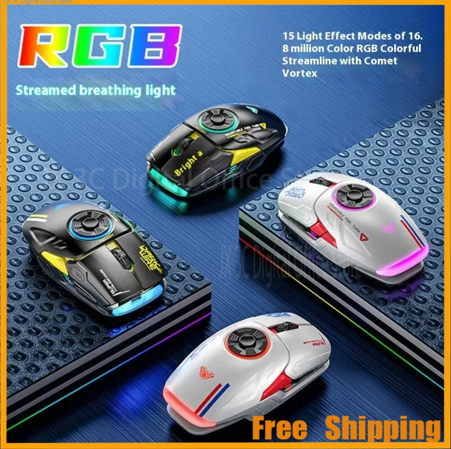 

Aula H530 Gaming Mouse Rgb Light Effect Mouse Wireless Mouse Unzip Gaming Mouse Ergonomic Mouse Supports 2 Connection Modes