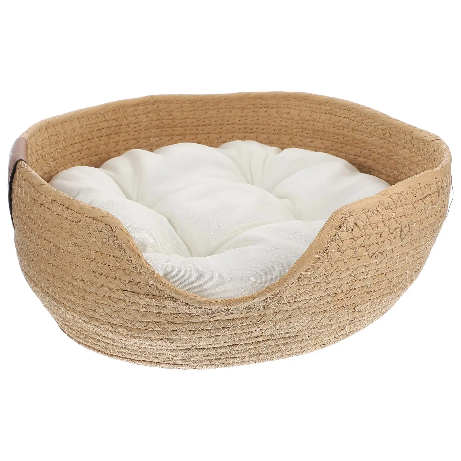 

Summer Cat Supply Bed for Home Resting Nest Woven with Cotton Mat Beds Hammock