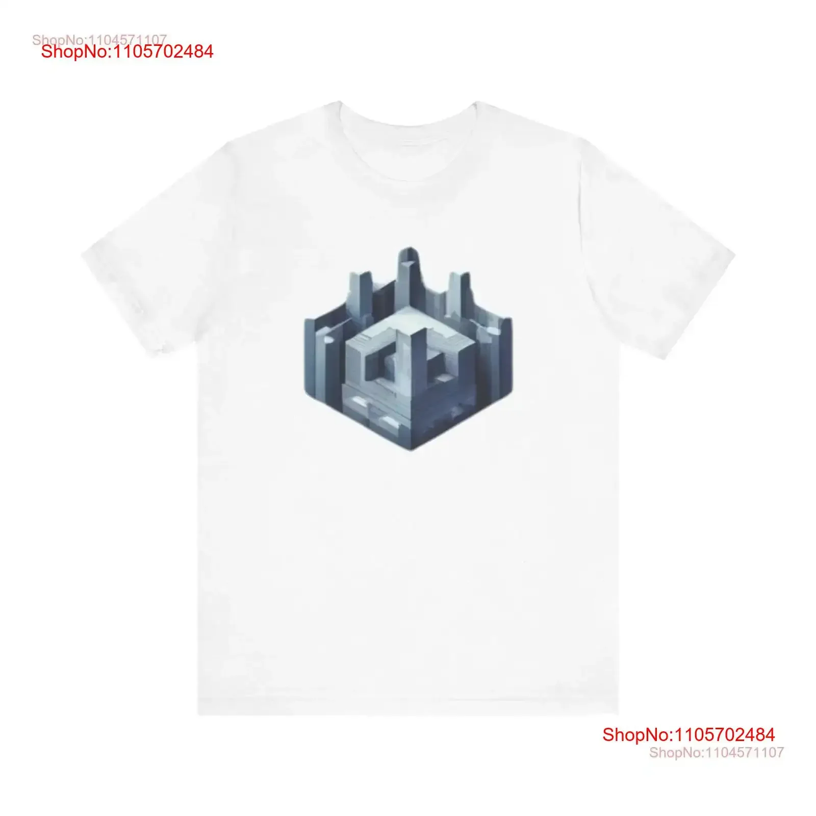 Escher Echoes Jersey T Shirt vintage Washed Casual homme Stretched Stylish streetwear Breathable fashion designer clothes Soft