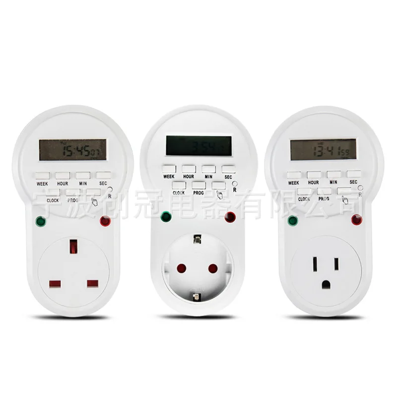 Timer switch socket, German American British tool