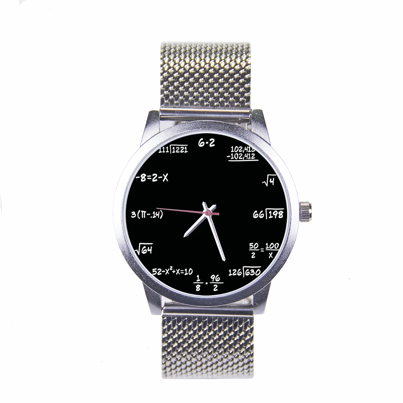 

Unique Creativity Men's Watch 2024 Mathematical Formula Men's Wrist Watches Silver Original Brand Watches Fashion Trend Choice