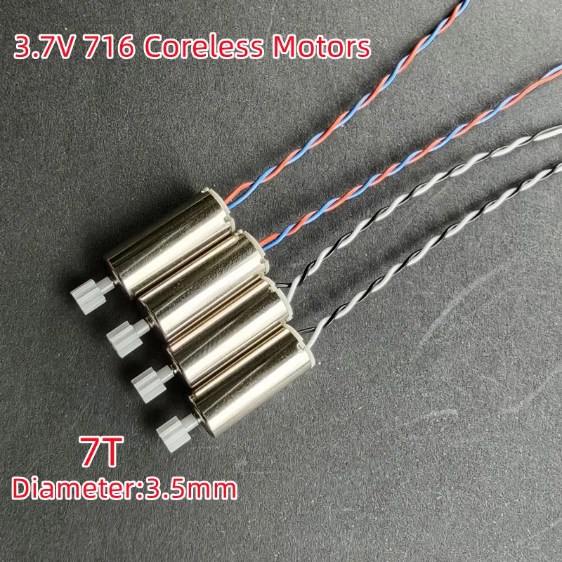 High Speed Coreless Motors 716 7*16 Engines R/C Spare Parts Accessories For R/C Model Toys Drone Quadcopter