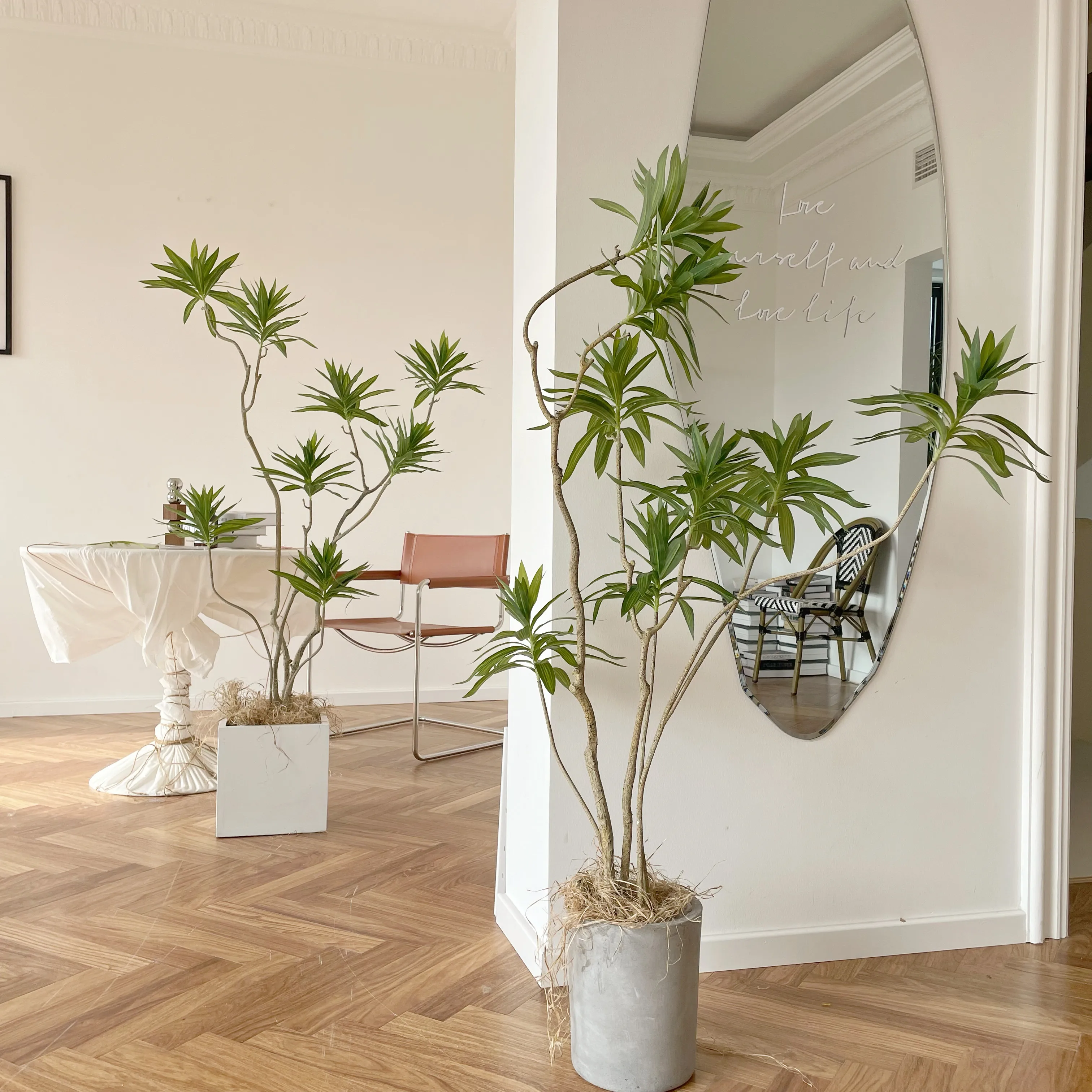 

Nordic ins simulation green plants lily bamboo large floor indoor living room window decoration potted fake plants