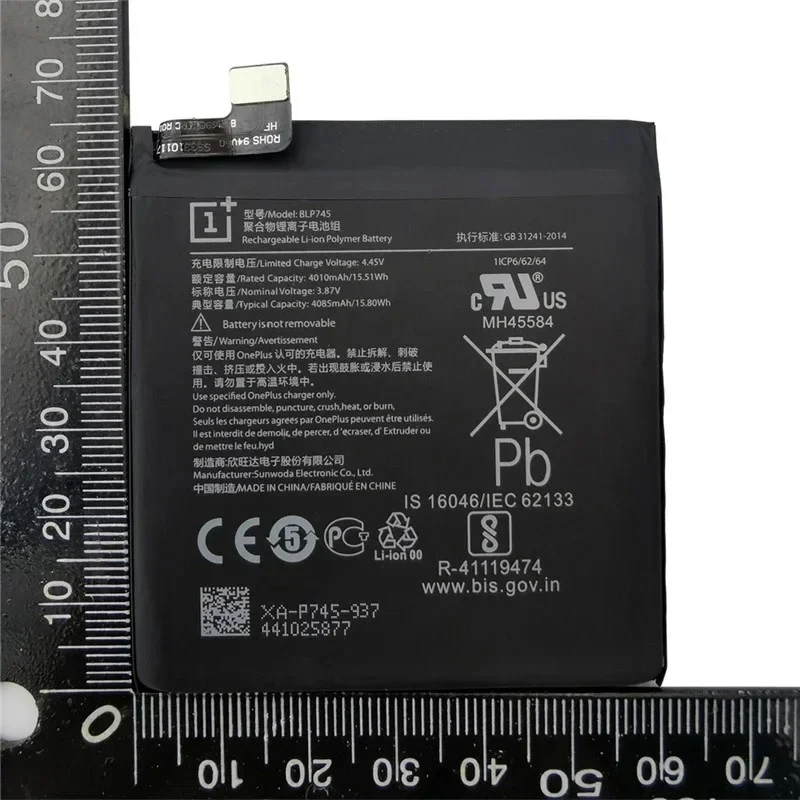 100% New Original 4085mAh BLP745 Battery For Oneplus 7T Pro One Plus 7 T Pro 7Tpro Replacement Batteries With Gifts