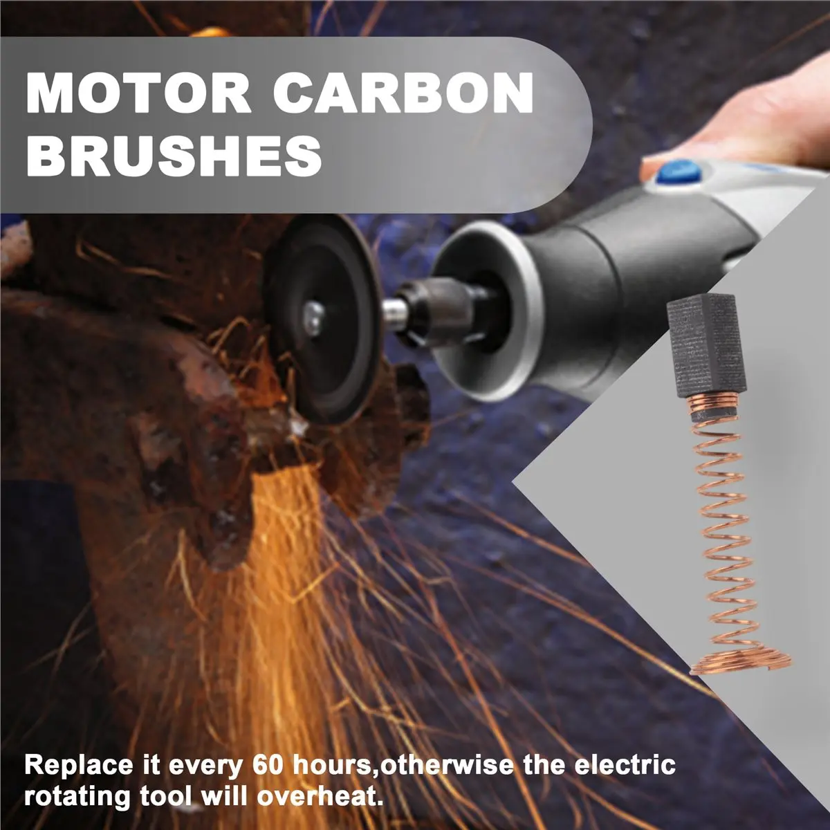 

Power Tool Sets 2Pcs Carbon Brush Motor for Dremel 3000 200 Brush Repairing Part for Electric Rotary Motor Tools