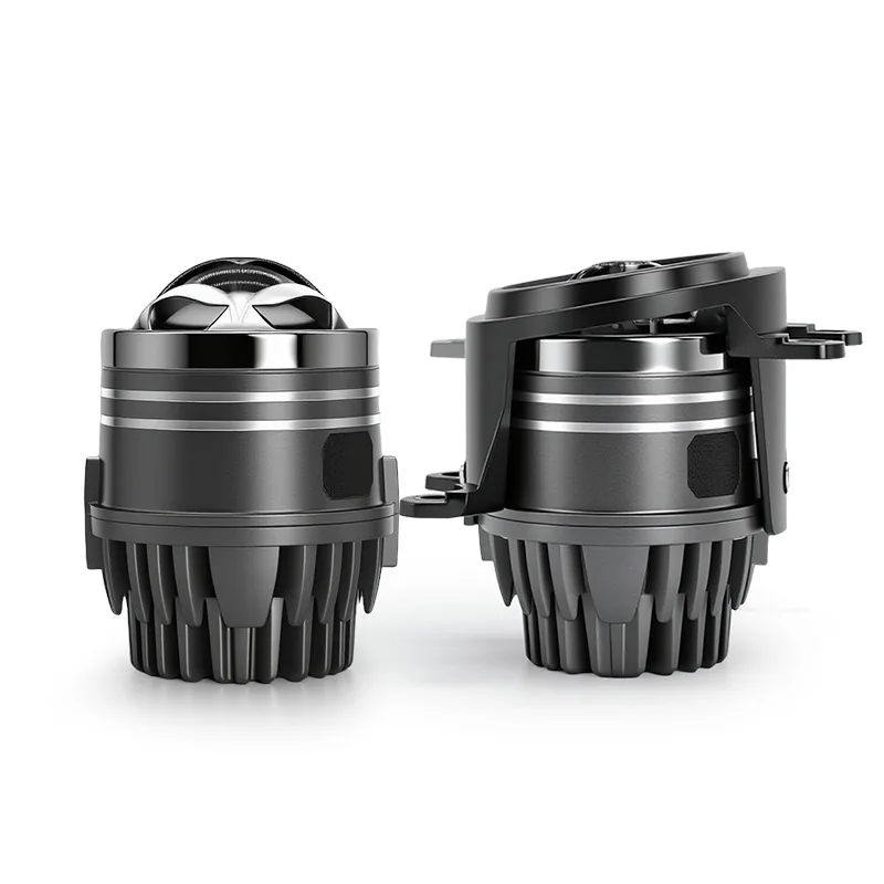 122W 2-Inch Car LED Fog Light, Dual Beam Projector Lens, 61W High-Power Laser, Integrated High/Low Beam, Waterproof