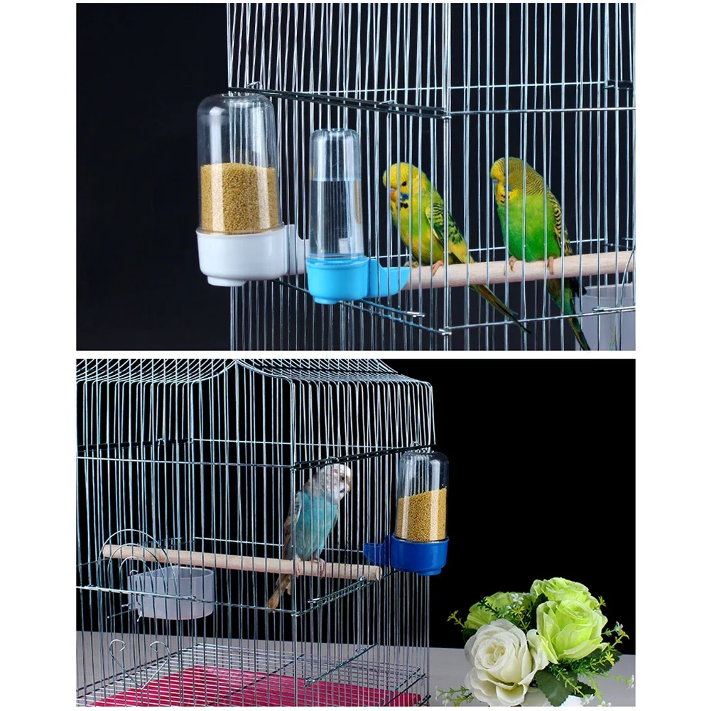 

200ml Bird Feeder Large Capacity Spill-proof Water Dispenser Automatic Feeder Bowls Cage Accessories Bird Supplies Pet Products
