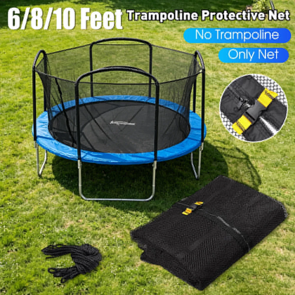

6/8/10 Feet Trampoline Protective Net Nylon Trampoline Net Jumping Pad Safety Protection Guard Outdoor Trampoline Supplies