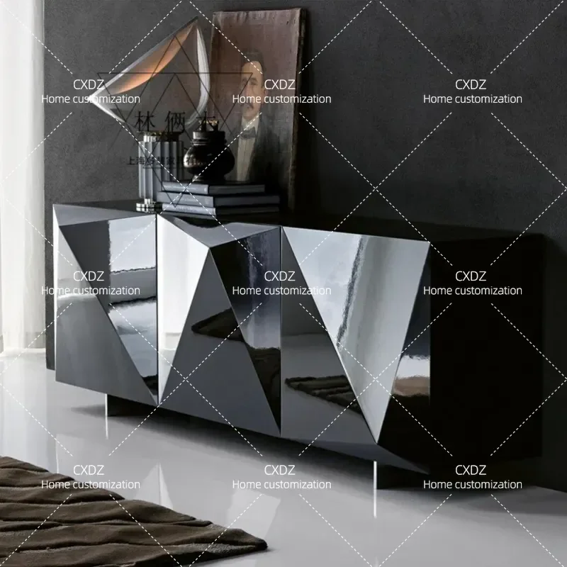 Rhombus Pattern Dining Side Cabinet Modern Simple Entrance Storage Tea Cabinet Locker Cupboard Shoe Cabinet Free Shipping
