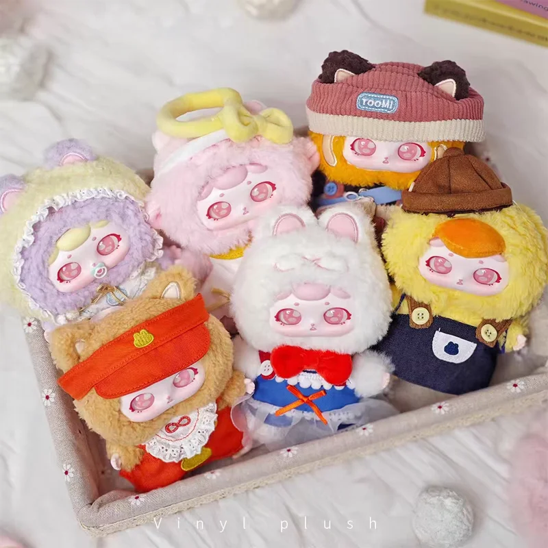 

Новый натуральный кремовый кролик, забавный кролик, серия Томи, глухая коробка, виниловая кукла, милый рюкзак, кулон, кавайный орнамент, подарок на день рождения