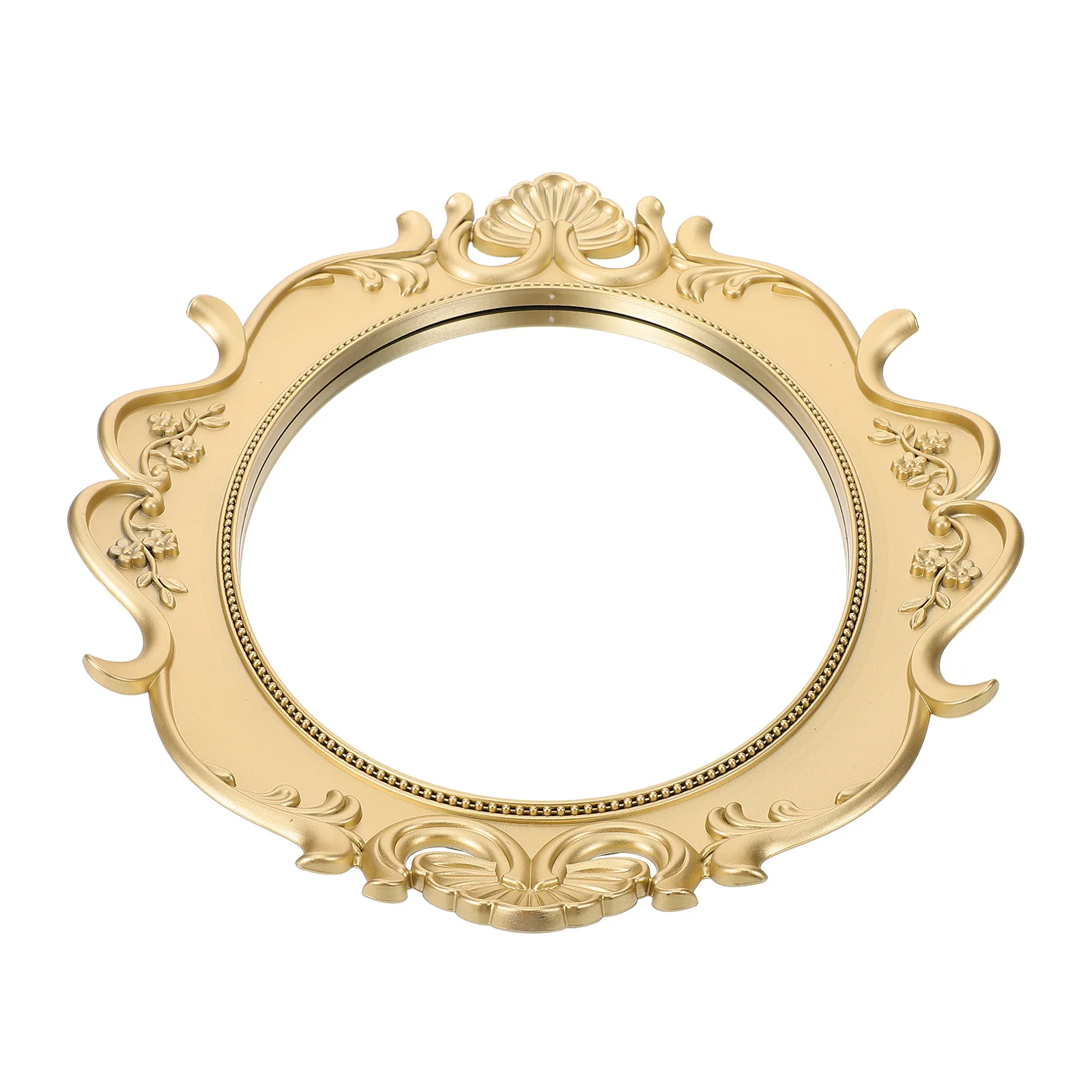 Mirror Vanity Tray Plastic Jewelry Desk Organizer for Rings Earrings Perfume Makeup Display Decorative Jewelry Tray