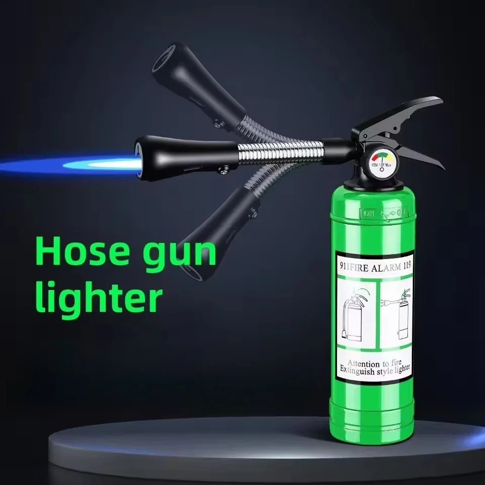 New Large Capacity Inflatable Cigar Lighter Metal Windproof Jet Flame Outdoor Portable Turbo Camping Barbecue Lighter - Image 6