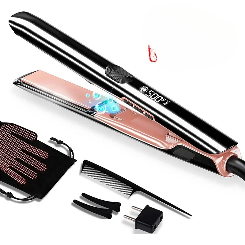 

Portable Ionic Hair Straightener And Curler 2 In 1 Keratin 500F Treatment Hair Flat Irons For Household Straightening Iron