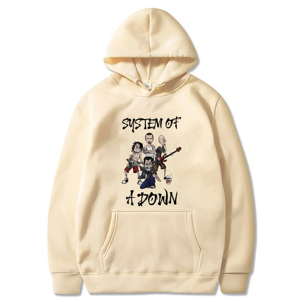 Rock Band System of A Down Graphic Hoodie Male Alternative Metal Music Sweatshirt Men Women\'s Fashion Vintage Pullover Hoodies