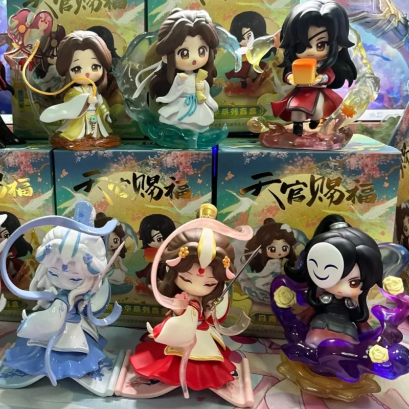 

New Genuine Heaven Official'S Blessing Danqing Fenghua Series Blind Box Mysterious Box Lovely Model Anime Figures Desk Ornament