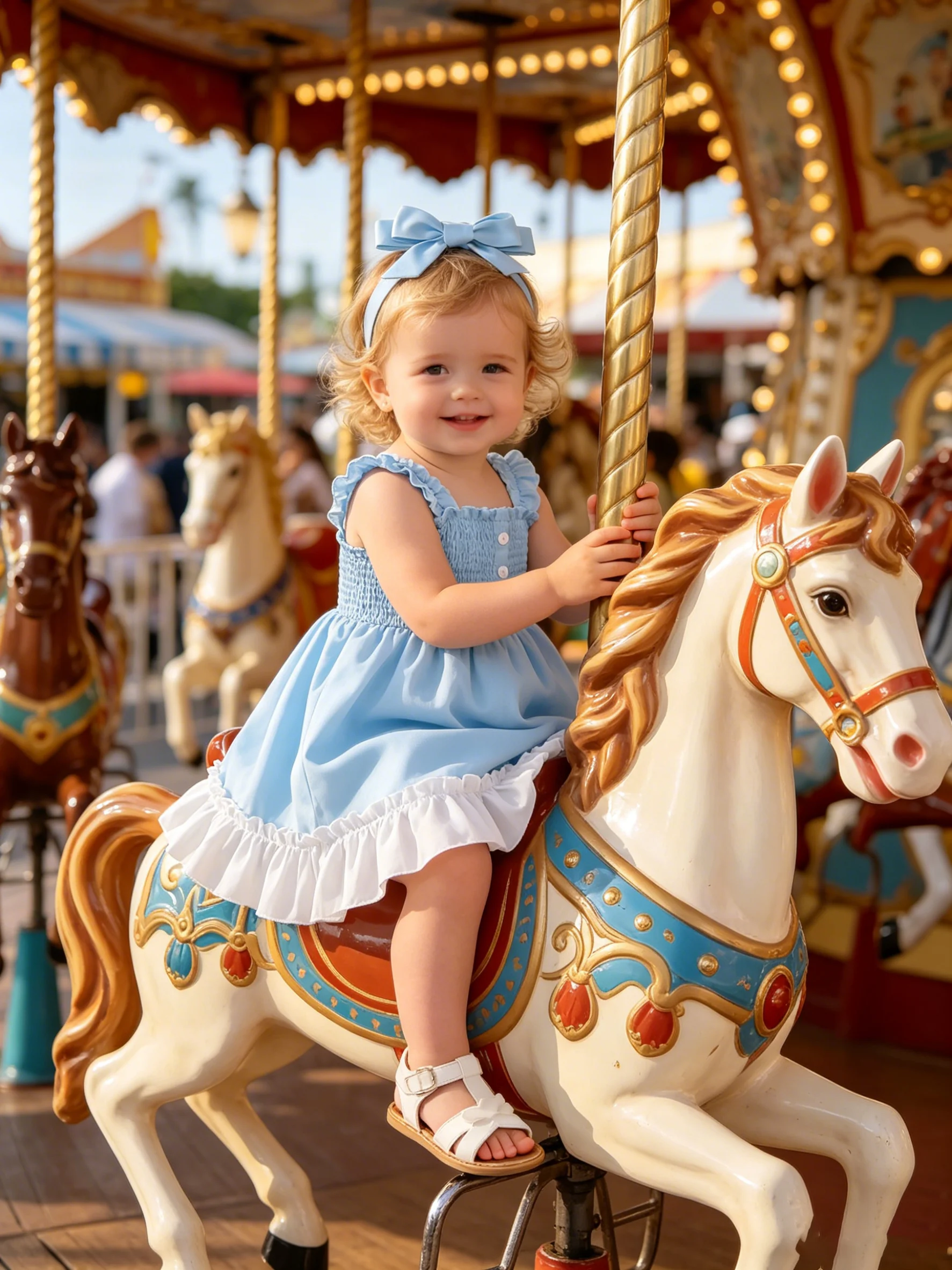 2-teiliges Set: Einfarbiges Kleid mit Rüschen und Trägern für Babymädchen + Stirnband, geeignet für Babys von 0 bis 3 Jahren, Sommerkleid für Geburtstagsfeiern, Prinzessinnenkleid. – Detail 1
