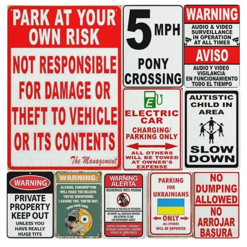 Outdoor Yard Metal Tin Sign  , Keep Out Unless You Have Really Funny, Warning SignPlate