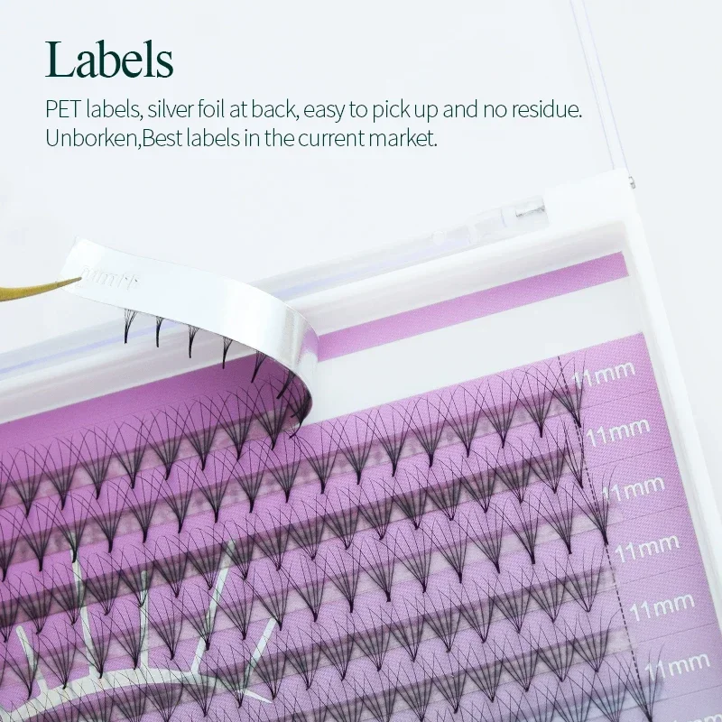 SONG LASH 12 Rows Pointy Base Premade Thin Eyelash wholesale magnetic eyelashes eyelash extension supplies makeup