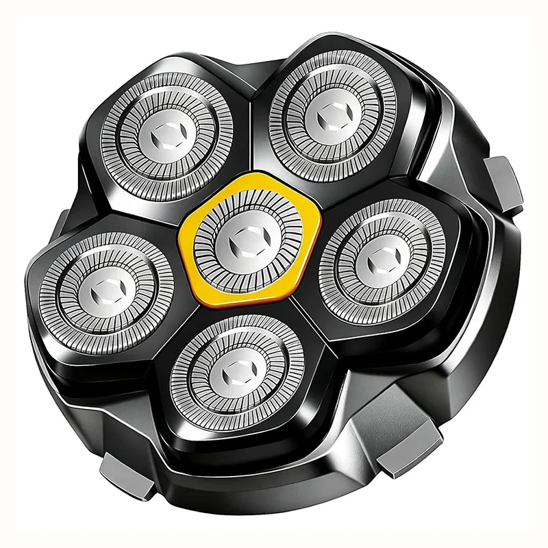 6 Blade Magnetic Replacement Shaving Heads Compatible with 6D Blade Head Compatible with Head Shavers for Bald Men