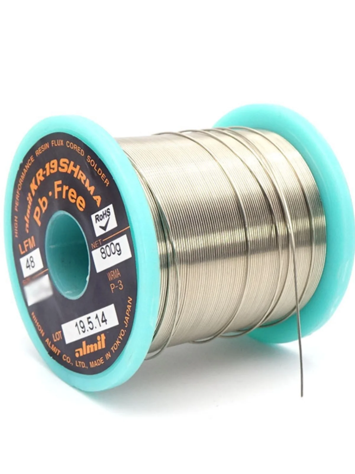 10meters Almit KR-19SHRMA Lead-Free Silver Containing 3% Solder Wire For Precision Electronic Phone Audio Repair