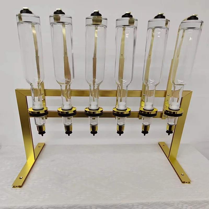 New Designed Gold  Stand Wedding Decoration Scent Experience Essential Oil  Perfume  Bar Dispenser 5-12 Bottles 375ml/500ml