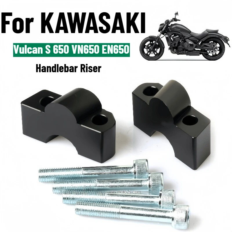 For Kawasaki Vulcan S650 S 650 VN VN650 Motorcycle Handlebar Riser Heightening Back Move Handle Clamp Mount Adapters Accessories