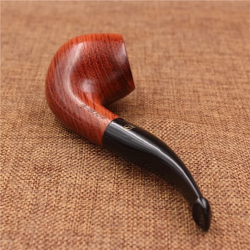 

Classic Bent Smoking Pipe Rosewood Wood Pipe Curved Circular Filter Wooden Pipe Tobacco Tools Set