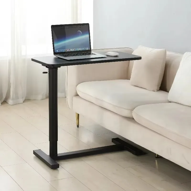 طاولة بجانب السرير قابلة للتعديل مع عجلات، صينية كمبيوتر محمول قابلة للتعديل، طاولة مكتبية قابلة للإمالة #1