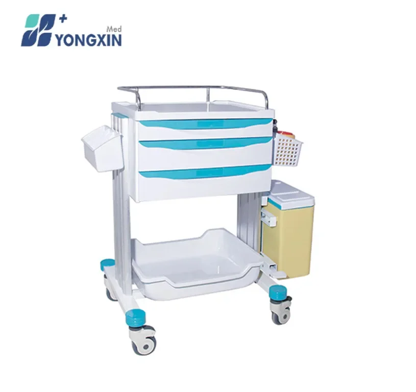 Hospital Furniture Medical trolley Hospital medication emergency trolley (YX-CT6002)