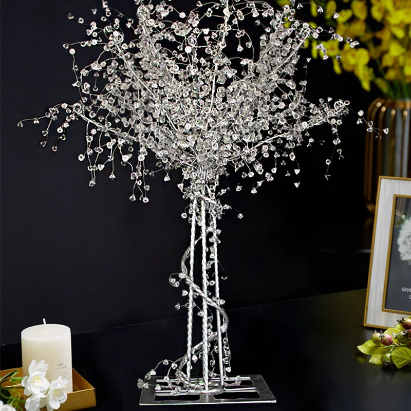 Debby Moderne Creatieve Crystal Flower Stand Light String Voor Party Road Loodverlichting Decoratie Evenementen Bruiloft