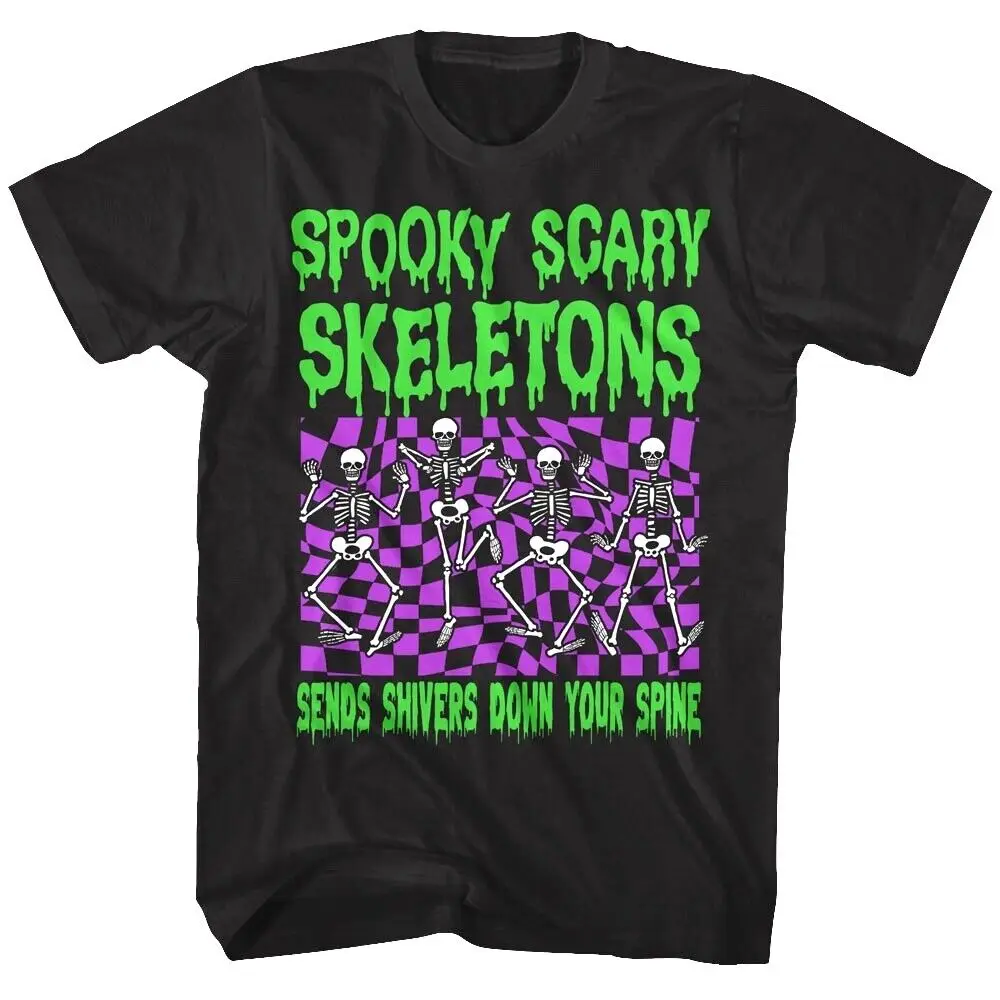 Spooky Scary Skeletons Sends Shivers Down Your Spine Men's T Shirt