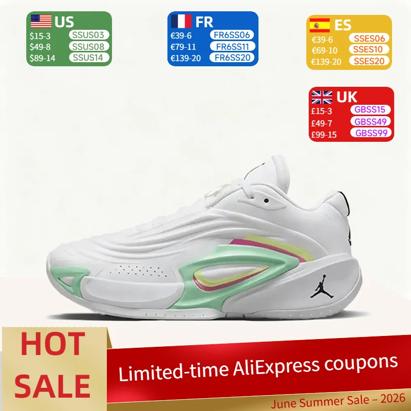 

Nike Jordan Luka 3 Minimalist, Soft, Comfortable, Non-Slip, Durable Low-Top Basketball Shoes—White, Unisex HQ5058-107