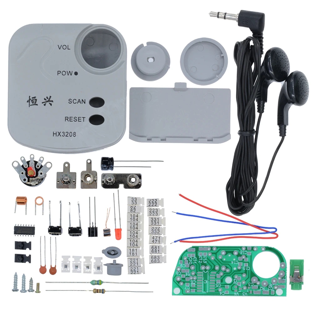 Mini HX3208 FM Micro SMD Radio Module FM Frequency Modulation Radio DIY Electronic Kit 1.8V-3.5V Soldering Assembly