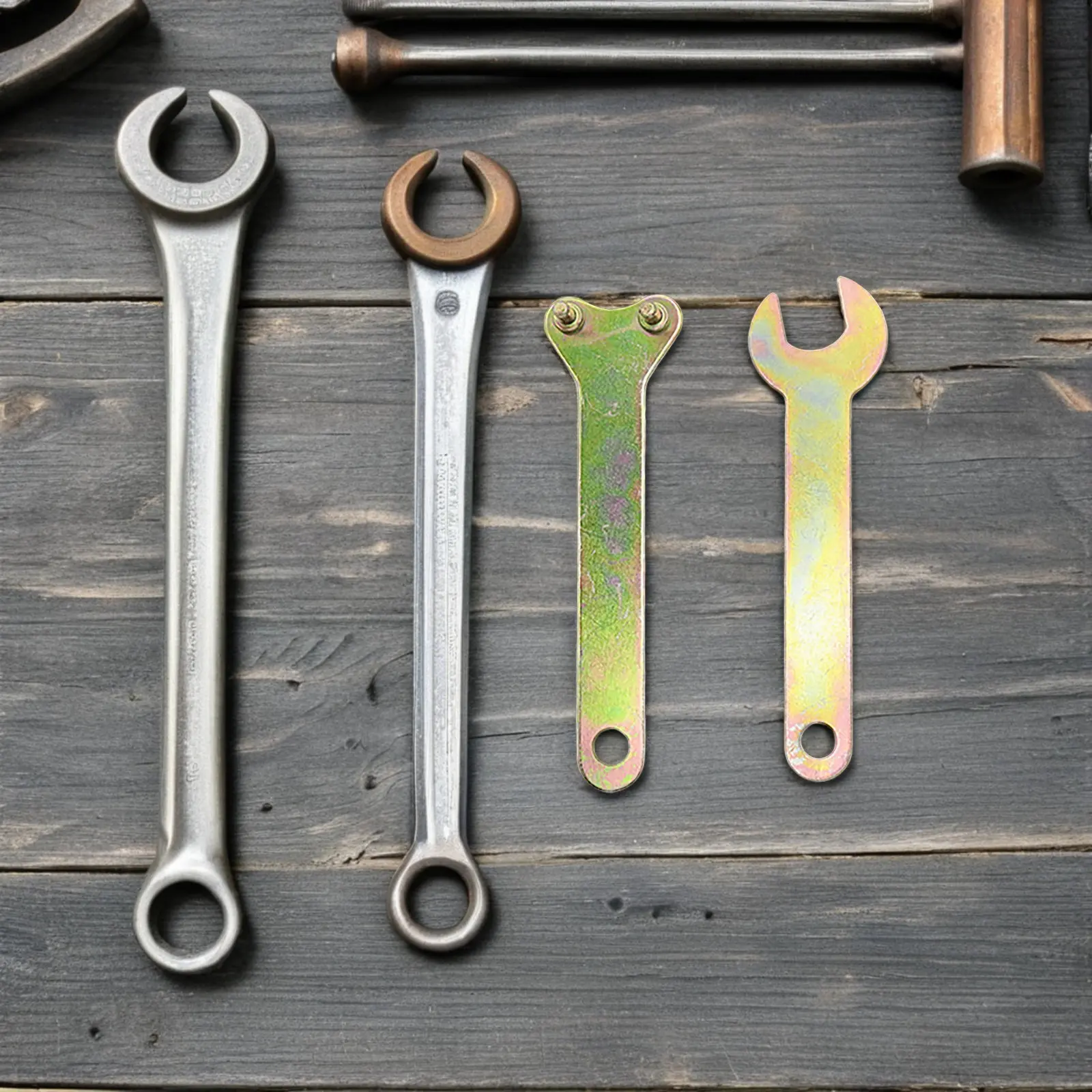 1Pair Angle Grinder Wrench Heavy Duty Carbon Steel Pin Spanner for 100Mm Grinders Adjustable Lock Nut Tool Angle Disassembly