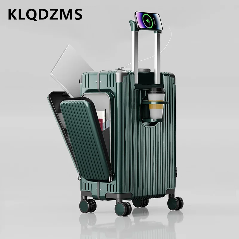KLQDZMS PC Suitcase Front Opening Boarding Box Multifunctional 20