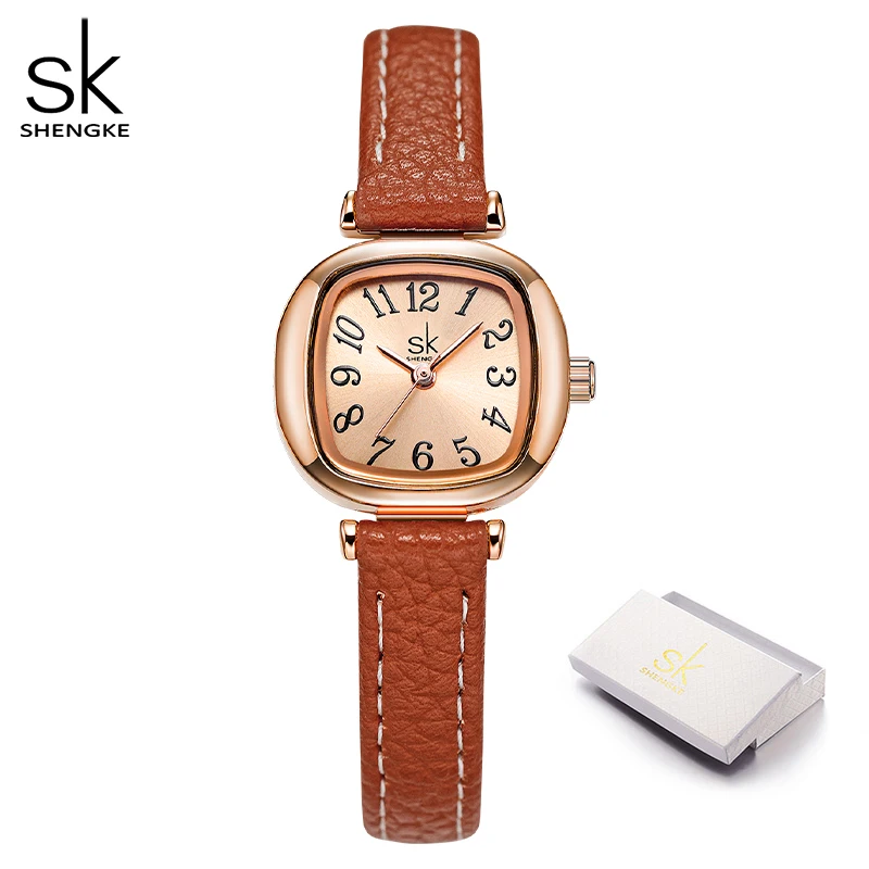 Shengke SK Watch Fashion Woman Watches Elegant Women\'s Quartz Wristwatches Original HM Ladies Gifts Clock Relogio Feminino