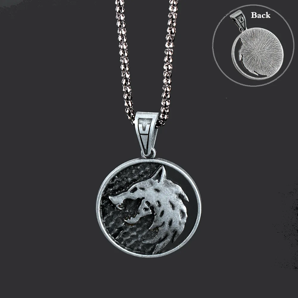 لعبة جديدة فيلم The Witcher 3 Wild Hunt Wovlen Geralt قلادة معدنية الطيور القط سيريلا مجموعة الدعائم صندوق الهدايا