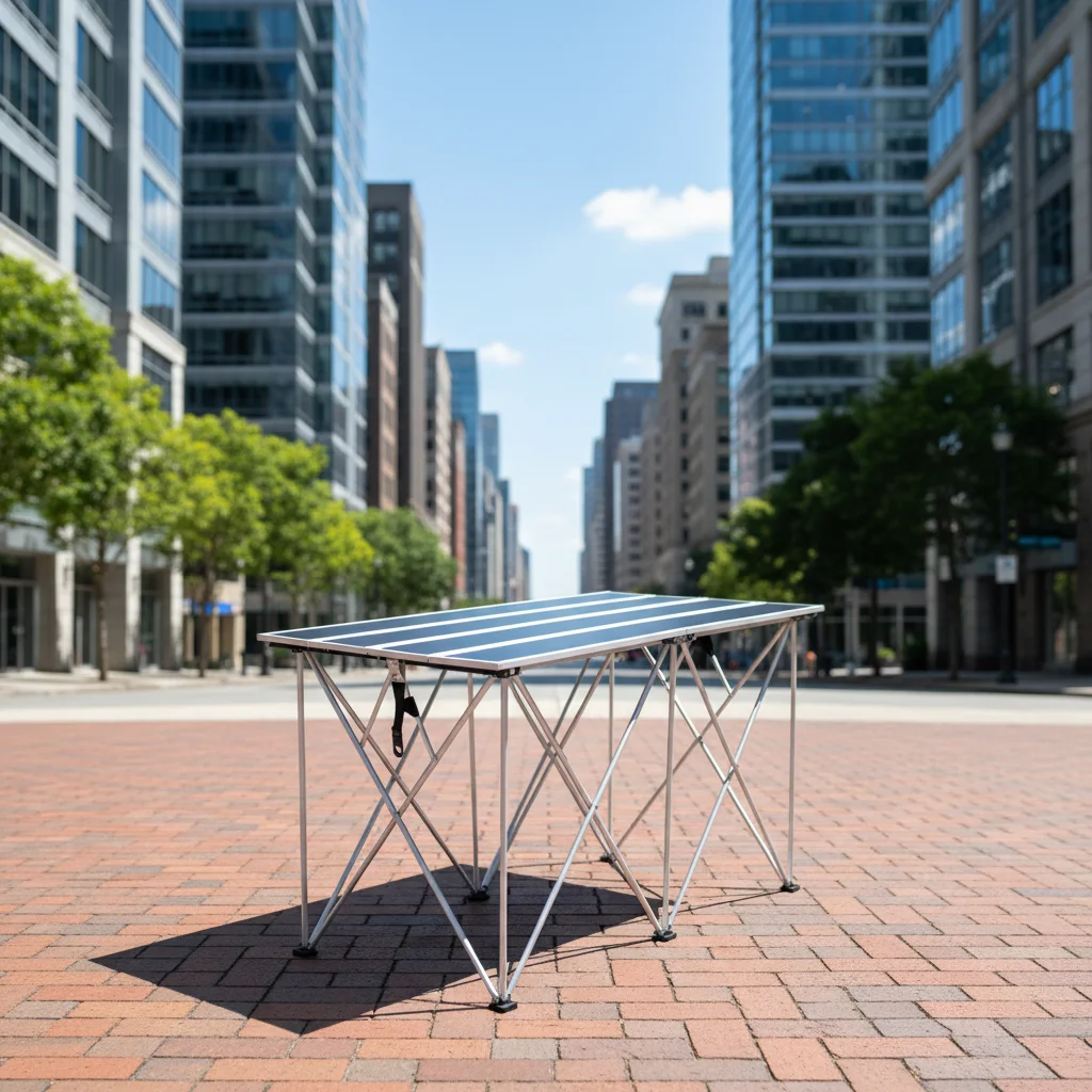 Meja DJ Lipat dari Aluminium A - Dj Stand Table Foldable ulasan dan harga