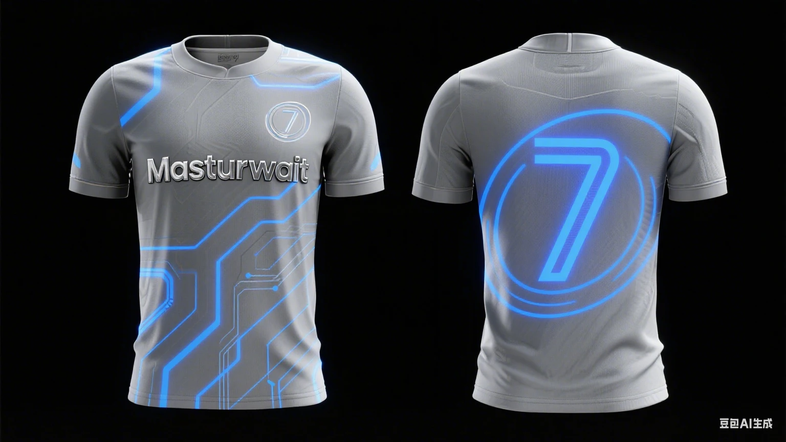 Zukünftiger Tech-Stil Nr. 7 Fußballtrikot, 3D-Druck, Sport, Freizeit, schnell trocknend, atmungsaktiv, Y2K-T-Shirt für Herren und Damen