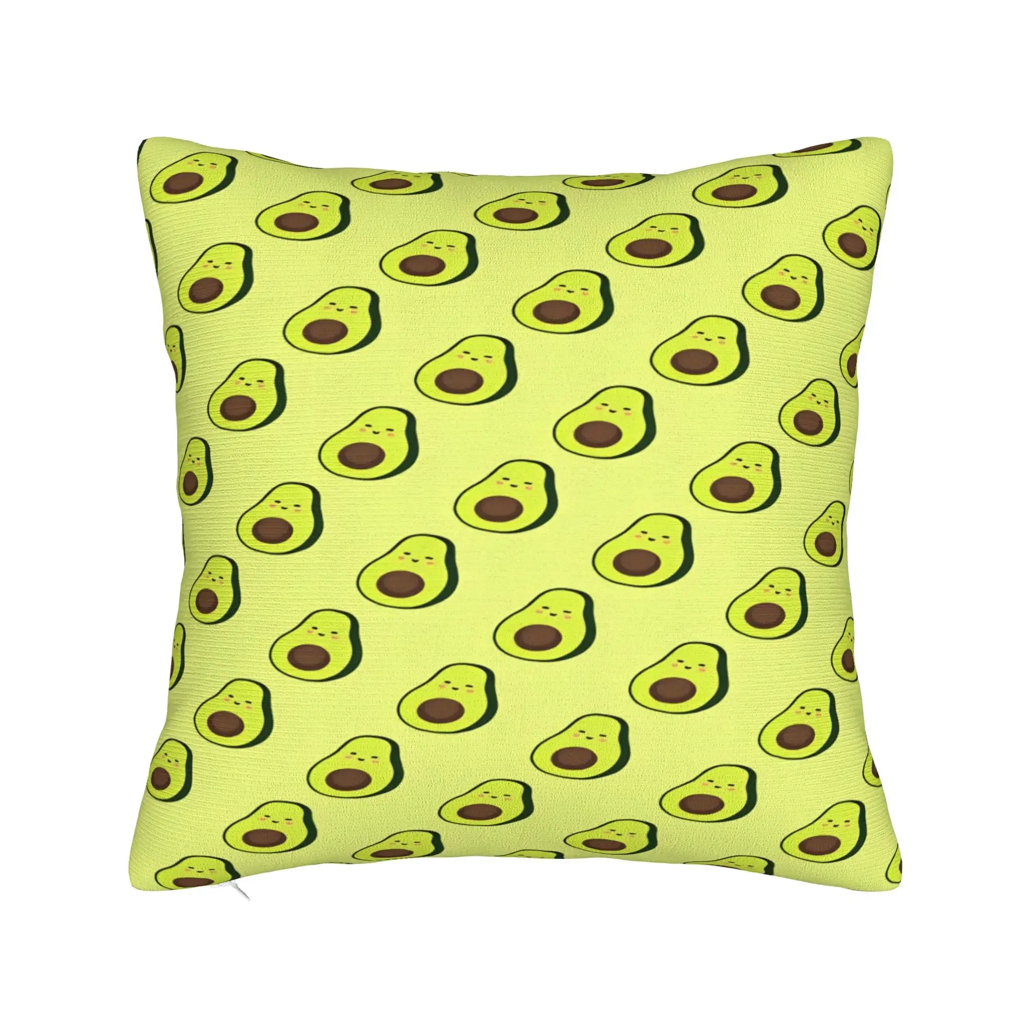 Cute Avocado Print Throw Pillow Case for Sofa Couch Cushion Decorative Home Accent Pillow Cover