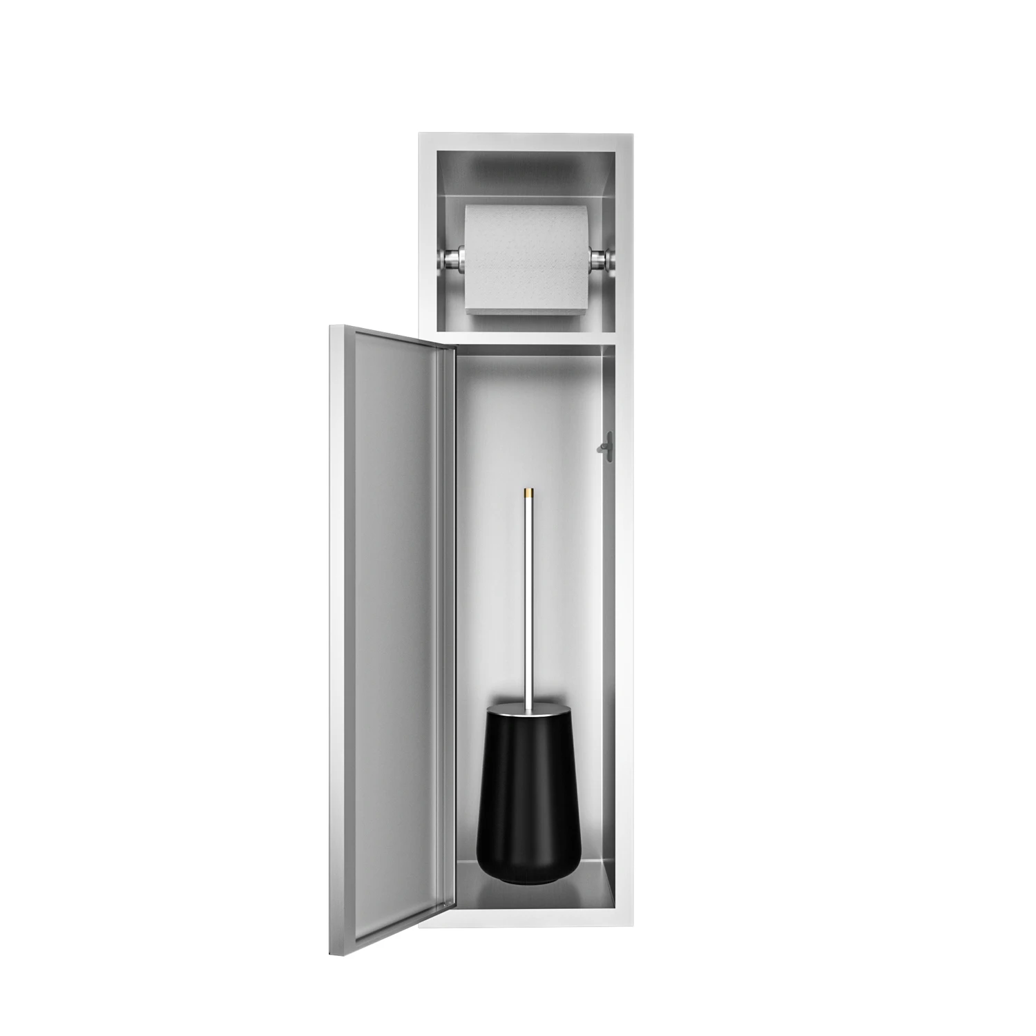 OEM Recessed Installation Bathroom Paper Holder Brushed Stainless Steel with High Repurchase Rates