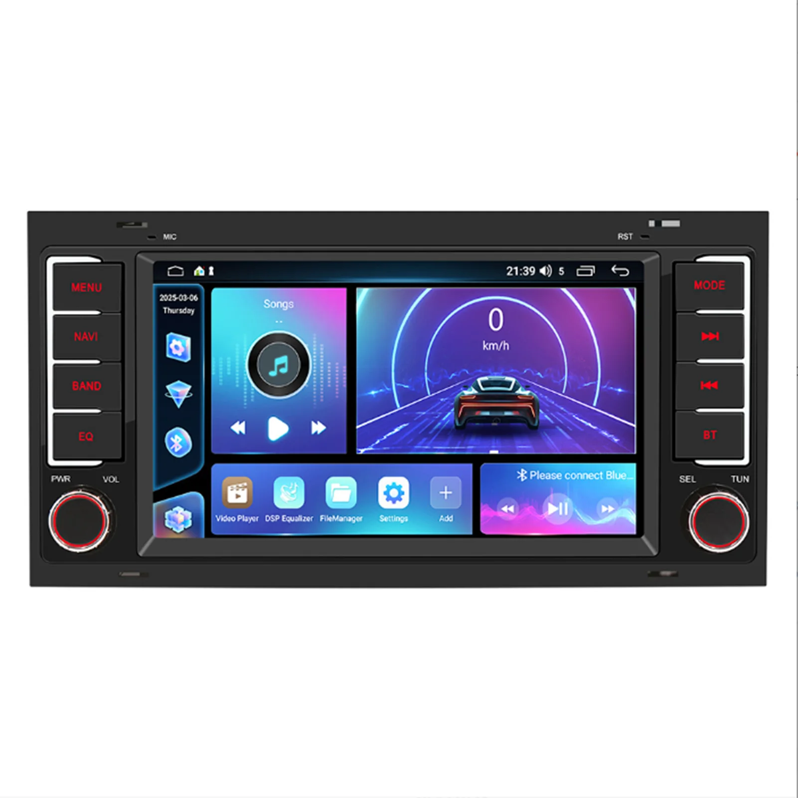 

Wireless AppleCarPlay Car Stereo Touches Screen Multimedia Player With Smartphone Connectivity And Voice Assistant