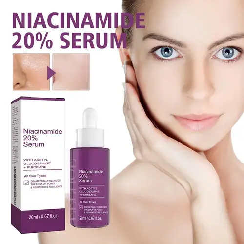 Imagen 2 del producto Suero concentrado de niacinamida B3 20% niacinamida de alta pureza, suero nutritivo profundo, repara profundamente en la piel, poros lisos