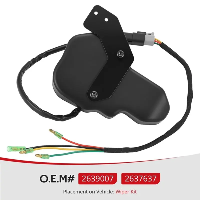 NEW HOT In Stock-2639007 2637637 Windshield Wiper Motor For Polaris Ranger 1000 XP/Crew XP Pro XD Full-Size 12V Squeegee Angle 1