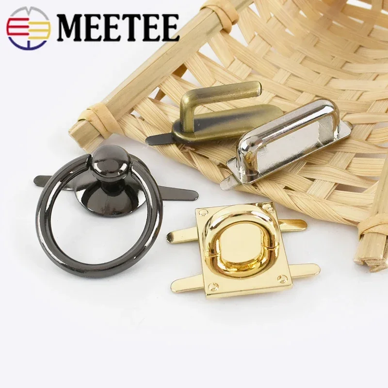 5/10Pcs borse fibbie in metallo D Ring Bridge Connector Hang Hook borse Clip laterale Claps decorazione fibbia accessori per cucire fai da te