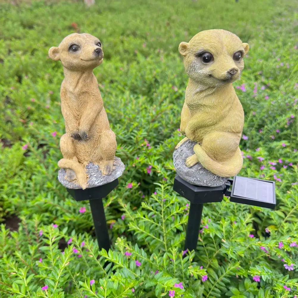 Waterproof Garden Decor Solar Meerkat Garden Light with Stake Waterproof Outdoor Solar Led Lamp for Walkway Patio for Paths