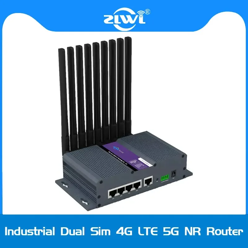 Enrutador Industrial para exteriores, dispositivo con SNMP, RS232, RS485, Modbus, RTU, TCP, DTU, VPN, 5g, Cpe, NR